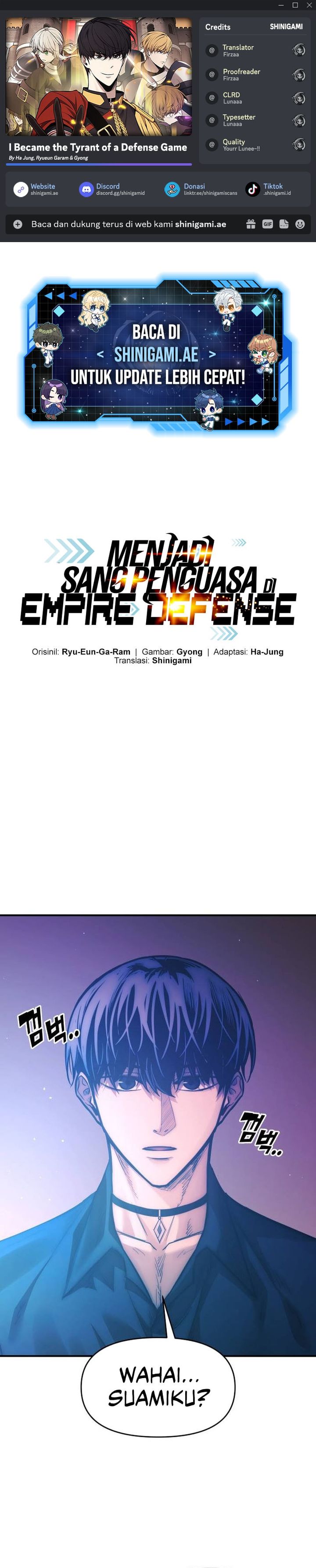 I Became the Tyrant of a Defense Game Chapter 126 Bahasa Indonesia