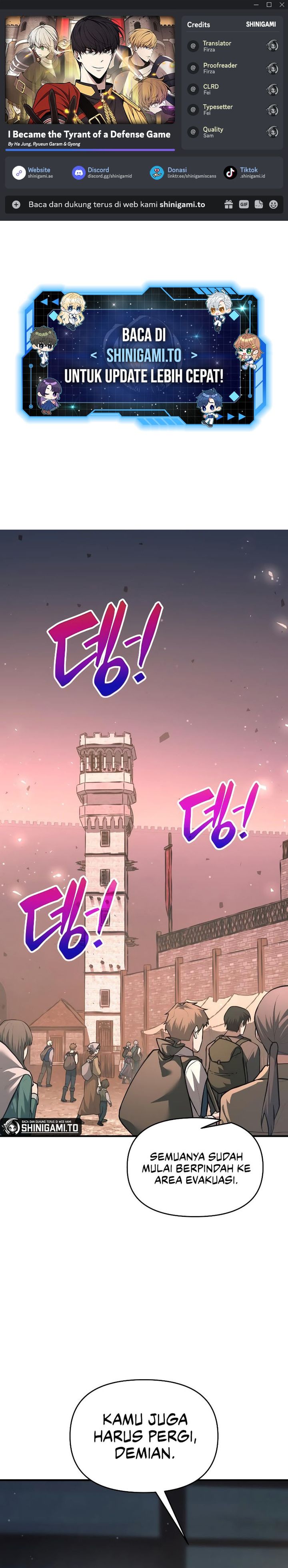 I Became the Tyrant of a Defense Game Chapter 159 Bahasa Indonesia