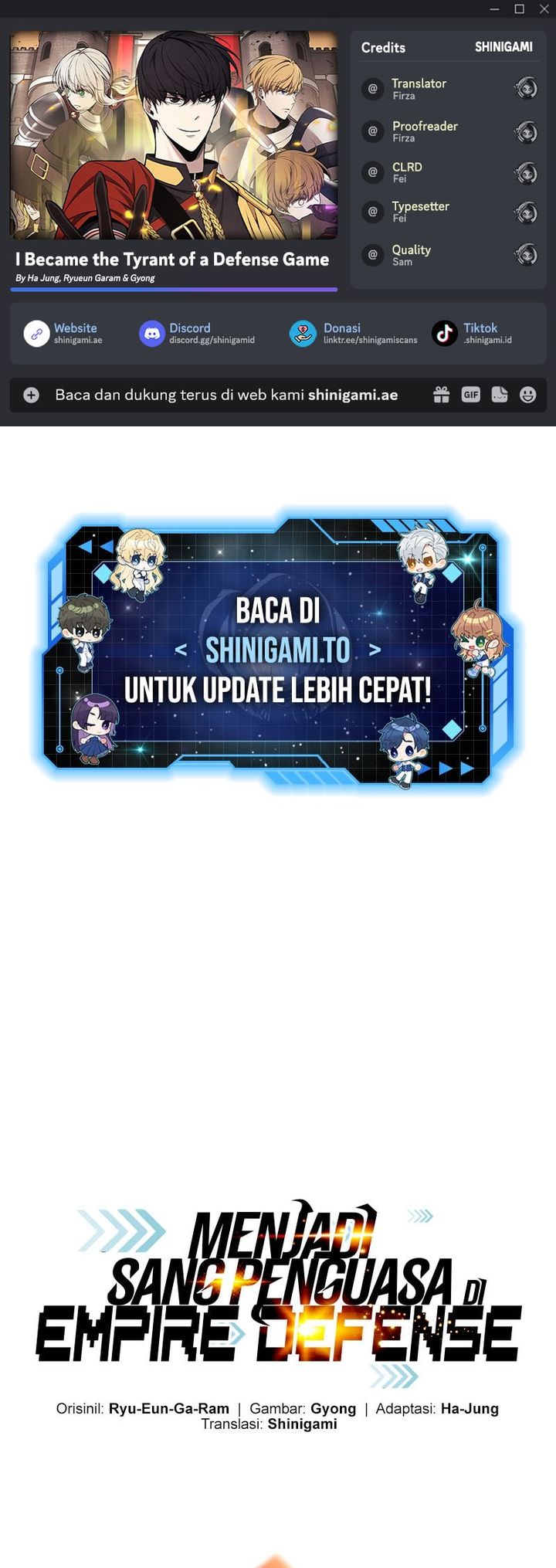 I Became the Tyrant of a Defense Game chapter 160