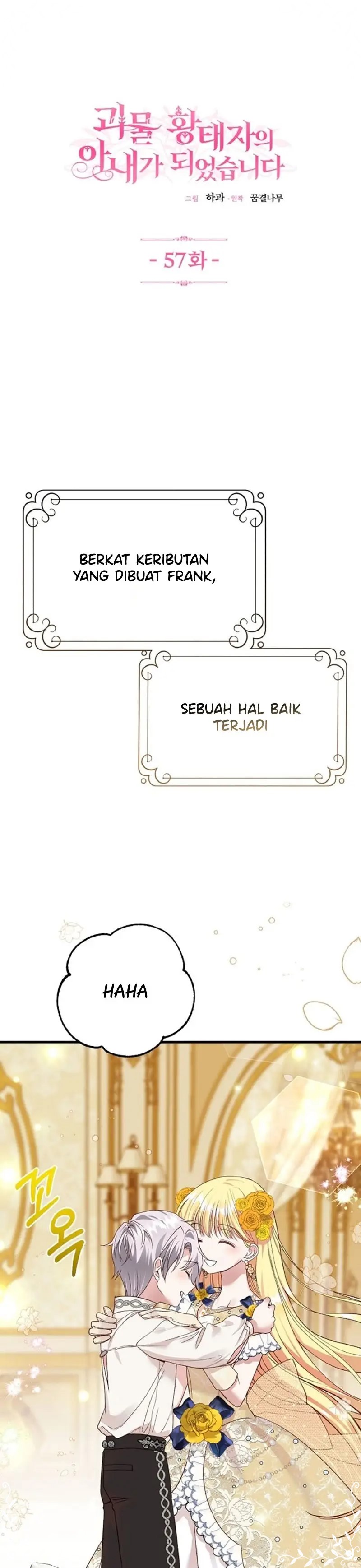 I Became the Wife of the Monstrous Crown Prince Chapter 57 Bahasa Indonesia