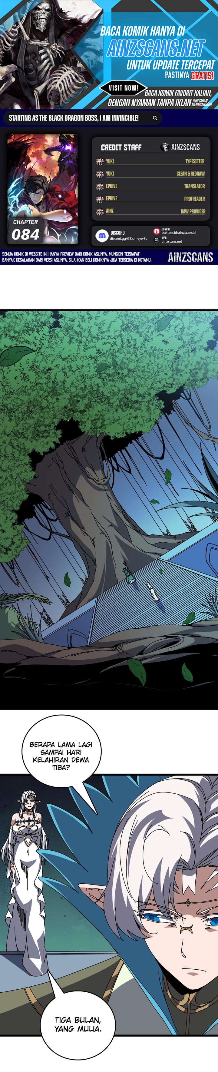 I Become Invincible Black Dragon Boss At The Start Chapter 84 Bahasa Indonesia