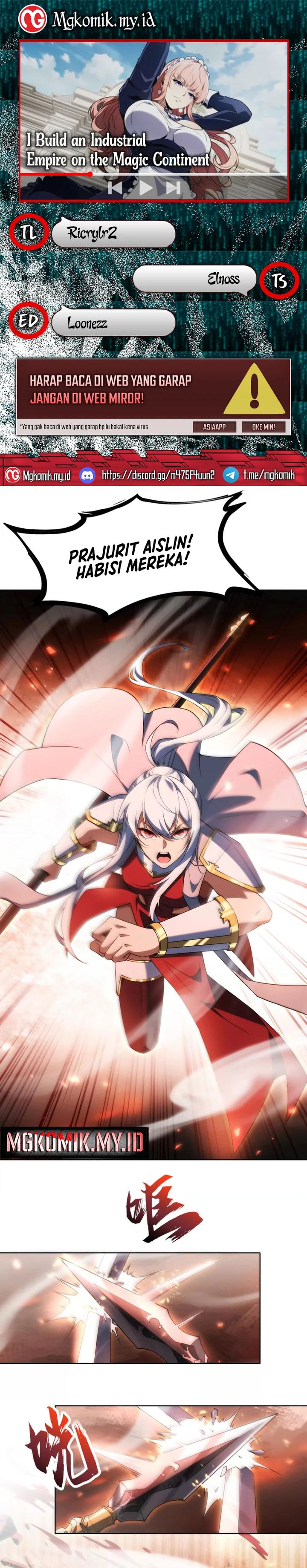 I Build an Industrial Empire on the Magic Continent Chapter 54 Bahasa Indonesia