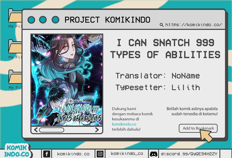 I Can Snatch 999 Types of Abilities (Your Abilities Are Mine/ I Have 999 Abilities) chapter 0
