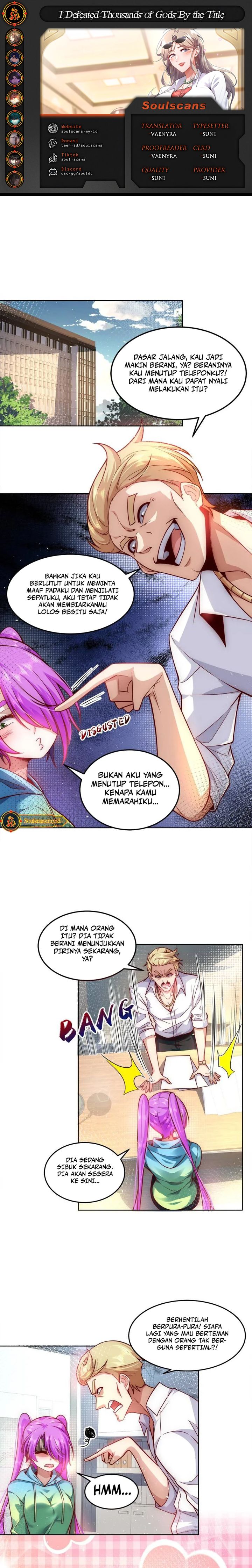 I Defeat Countless Tycoons With My Title System Chapter 21 Bahasa Indonesia