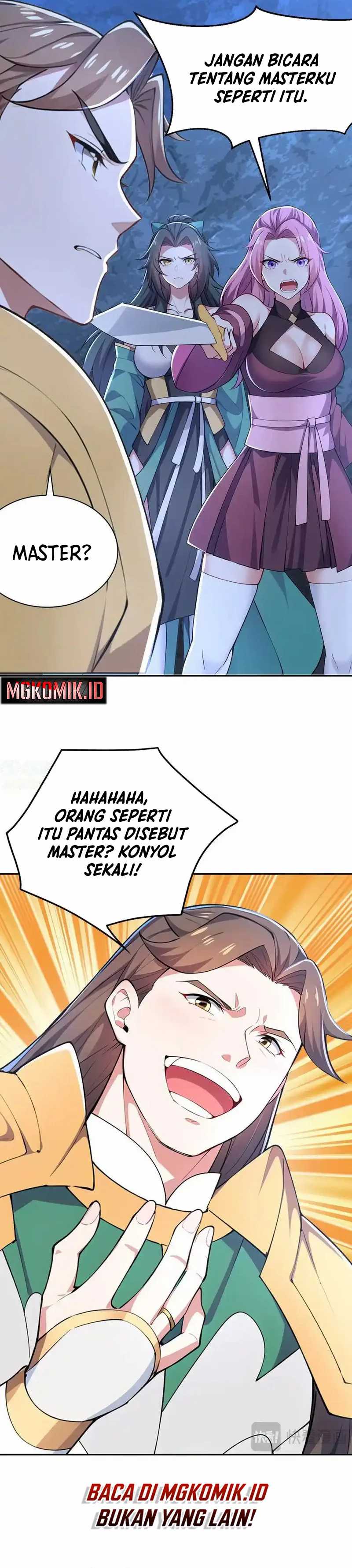 I Get Stronger Just by Lying Down While My Apprentice Cultivates Chapter 23 Bahasa Indonesia