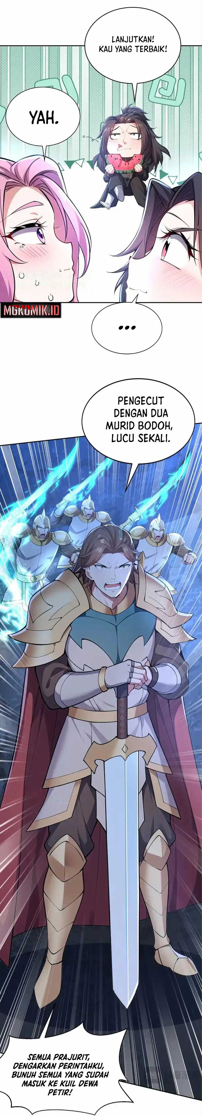 I Get Stronger Just by Lying Down While My Apprentice Cultivates Chapter 23 Bahasa Indonesia