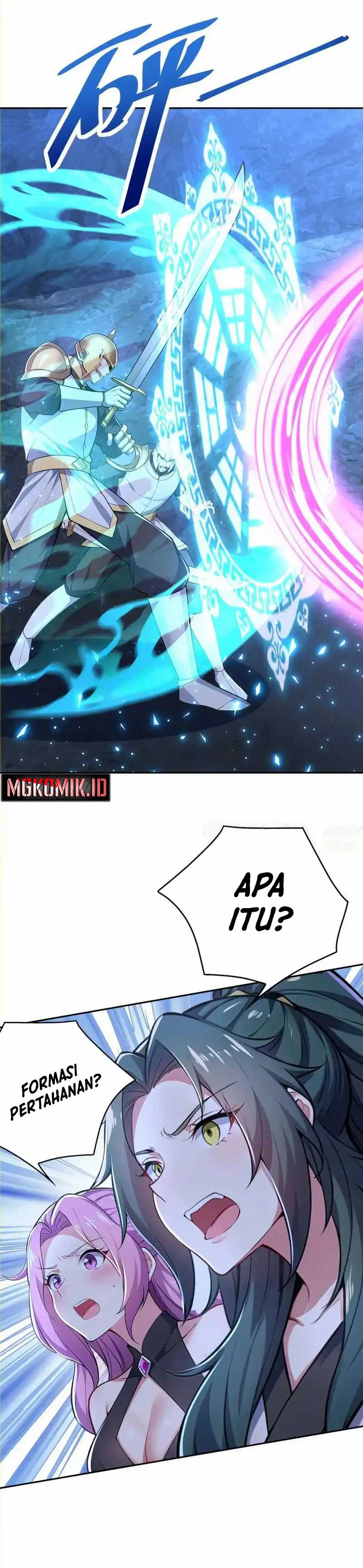 I Get Stronger Just by Lying Down While My Apprentice Cultivates Chapter 23 Bahasa Indonesia