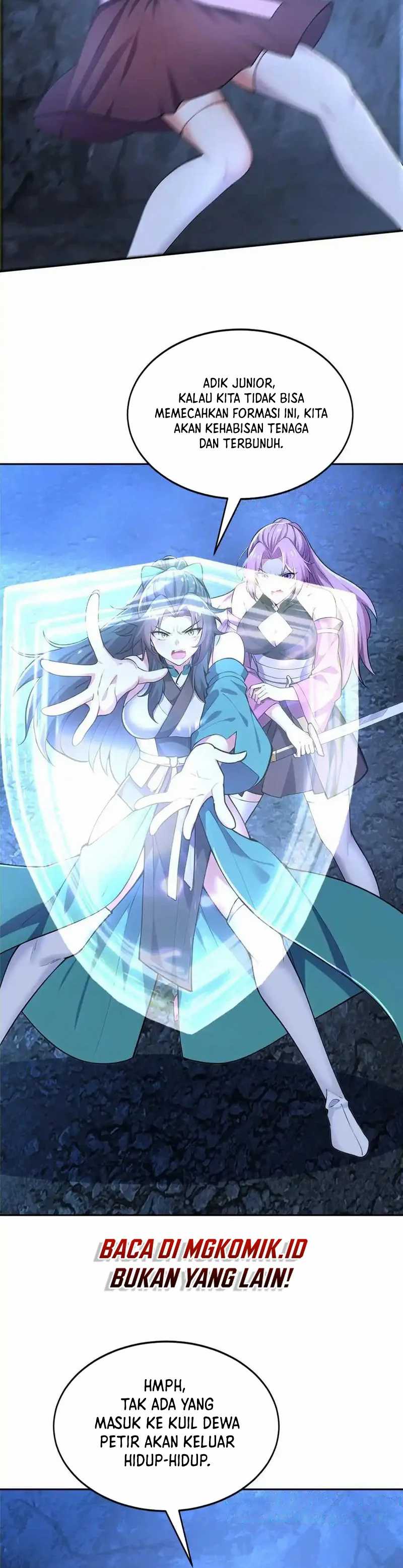 I Get Stronger Just by Lying Down While My Apprentice Cultivates Chapter 23 Bahasa Indonesia