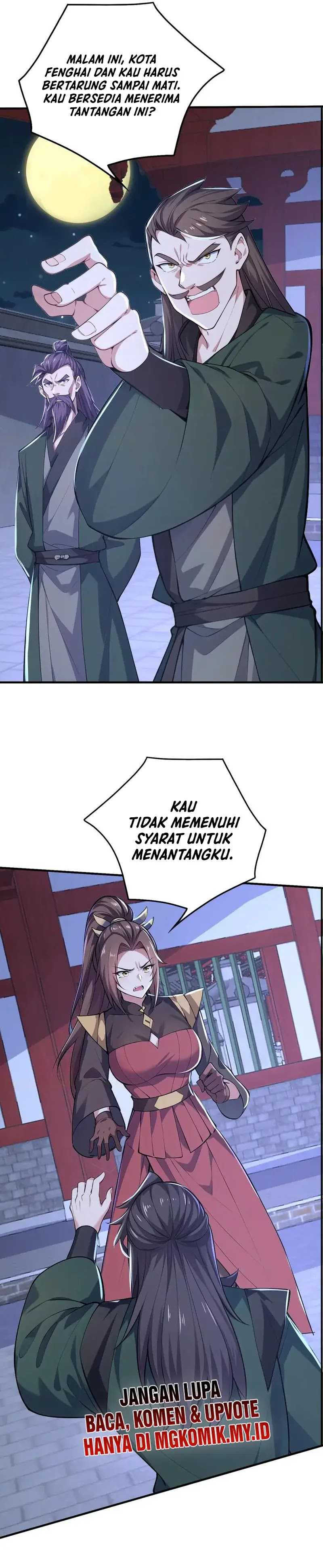 I Get Stronger Just by Lying Down While My Apprentice Cultivates Chapter 42 Bahasa Indonesia