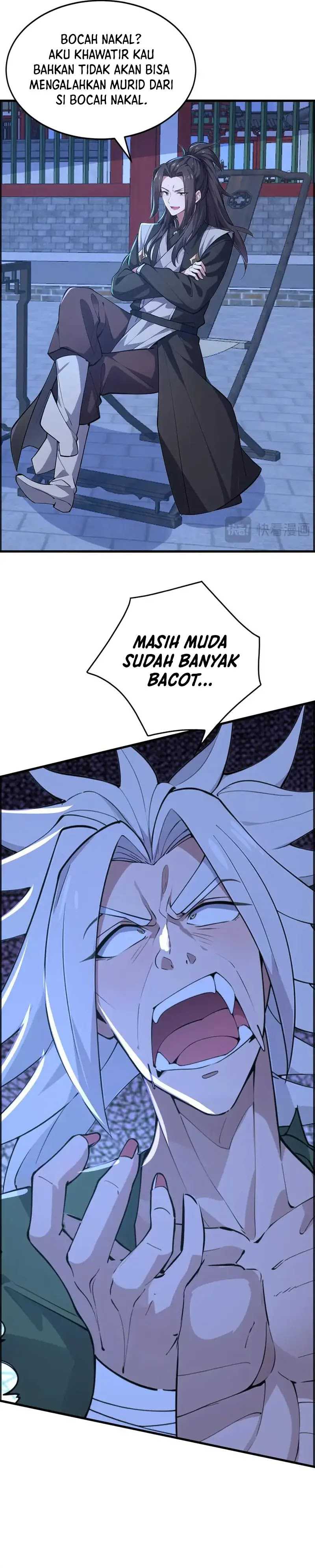 I Get Stronger Just by Lying Down While My Apprentice Cultivates Chapter 42 Bahasa Indonesia