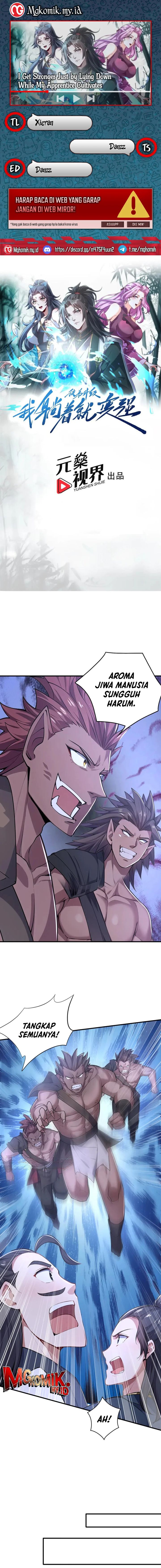 I Get Stronger Just by Lying Down While My Apprentice Cultivates Chapter 46 Bahasa Indonesia