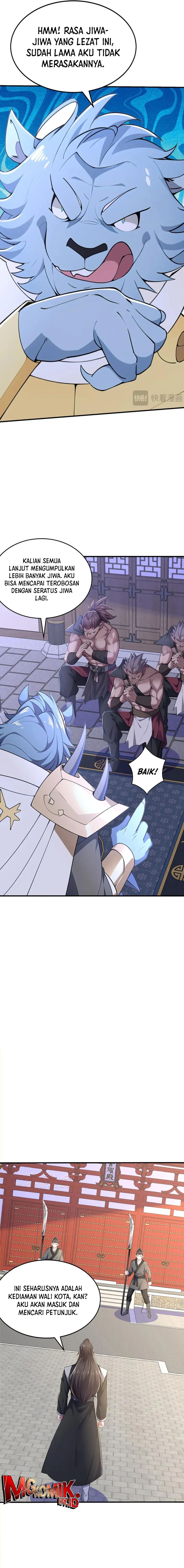 I Get Stronger Just by Lying Down While My Apprentice Cultivates Chapter 46 Bahasa Indonesia