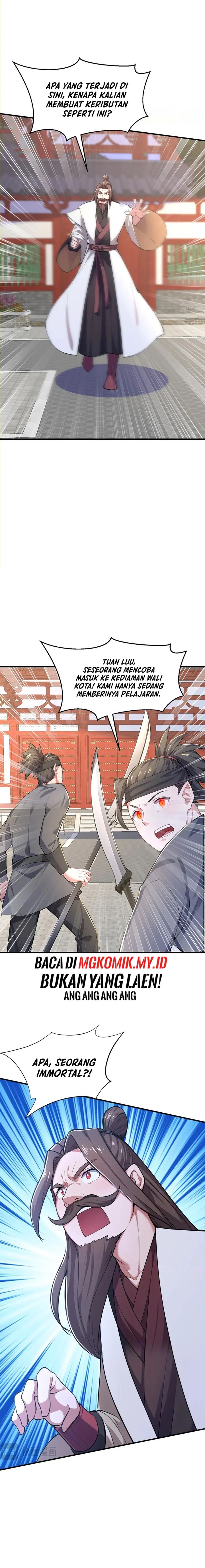 I Get Stronger Just by Lying Down While My Apprentice Cultivates Chapter 46 Bahasa Indonesia