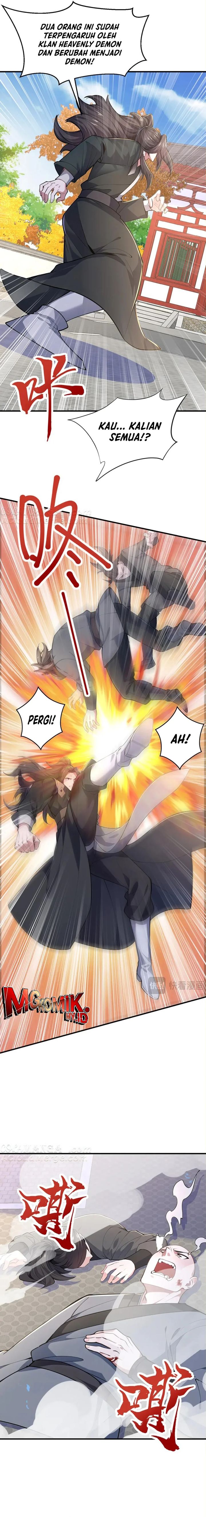 I Get Stronger Just by Lying Down While My Apprentice Cultivates Chapter 46 Bahasa Indonesia