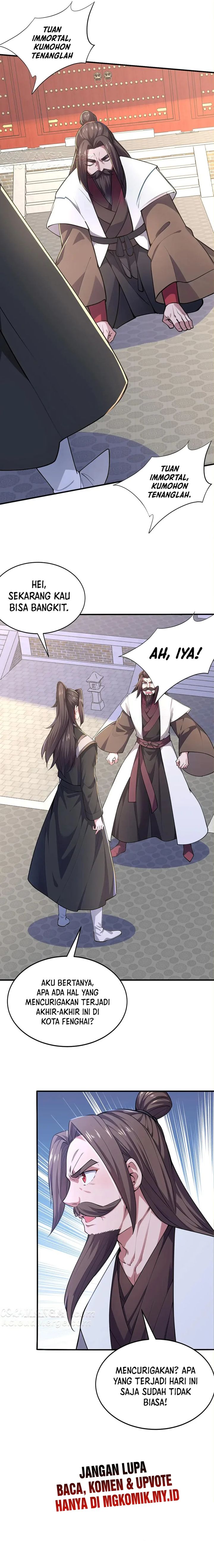 I Get Stronger Just by Lying Down While My Apprentice Cultivates Chapter 46 Bahasa Indonesia