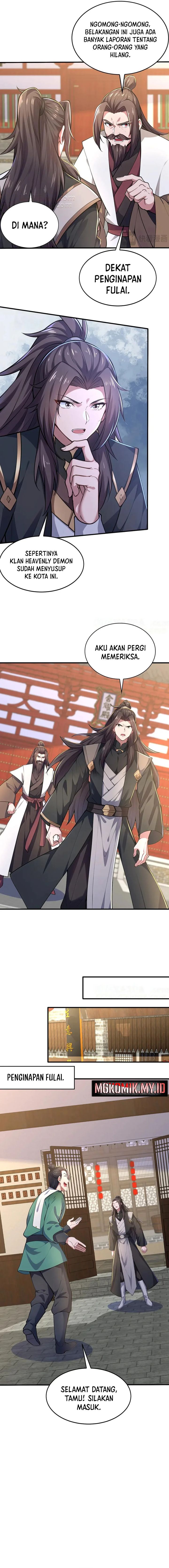 I Get Stronger Just by Lying Down While My Apprentice Cultivates Chapter 46 Bahasa Indonesia