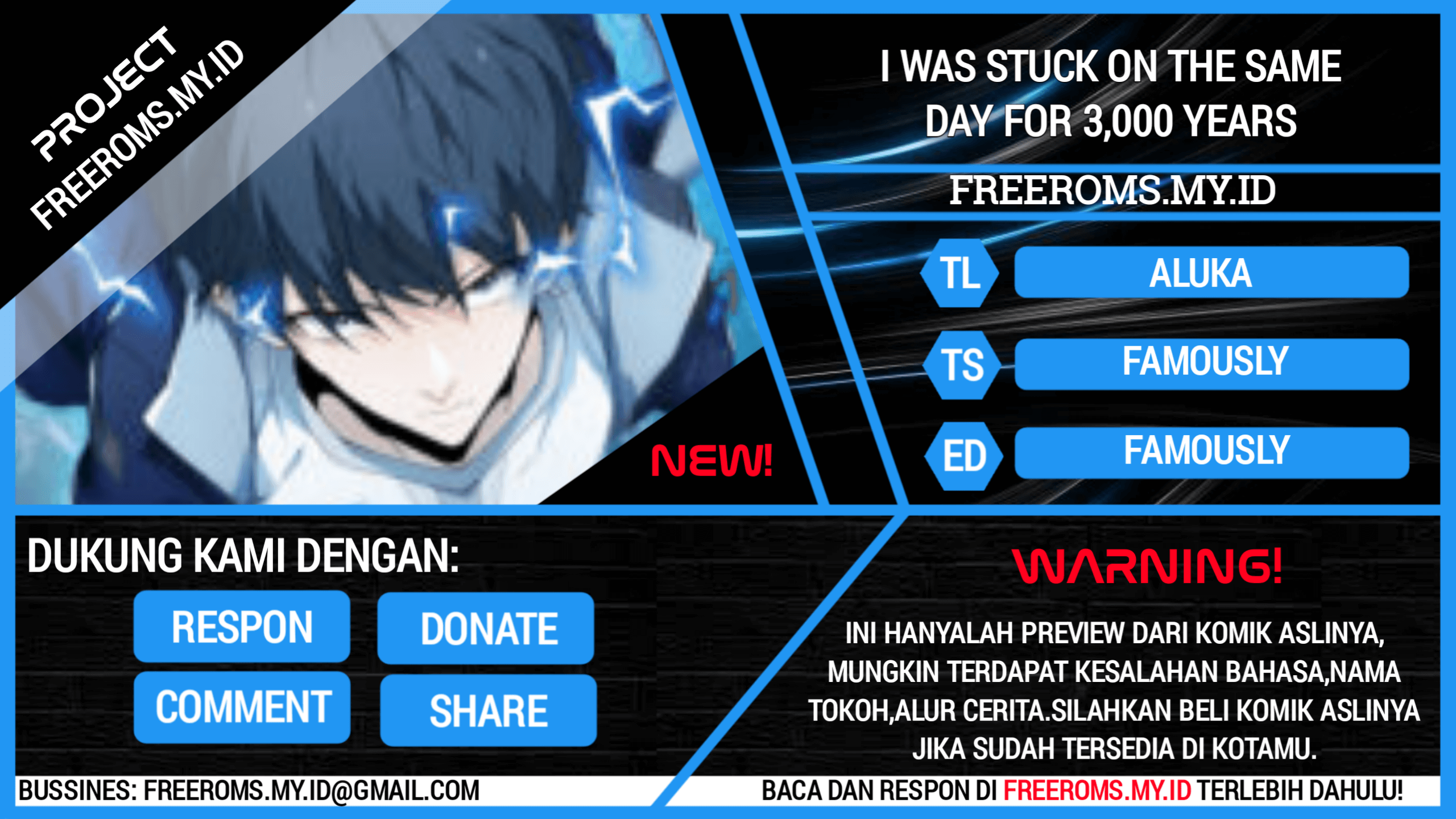 I Have Been Stuck on the Same Day for 3000 Years Chapter 00 Bahasa Indonesia