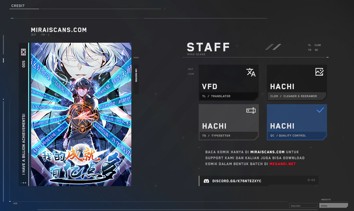 I Have a Billion Achievements! Chapter 05 Bahasa Indonesia