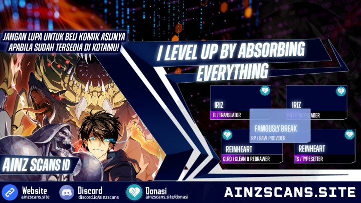I Level Up By Absorbing Everything Chapter 22 Bahasa Indonesia