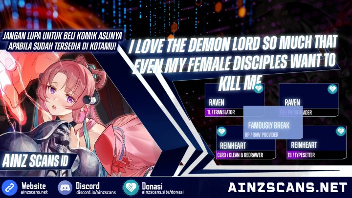 I Love the Demon Lord So Much That Even My Female Disciples Want to Kill Me chapter 3