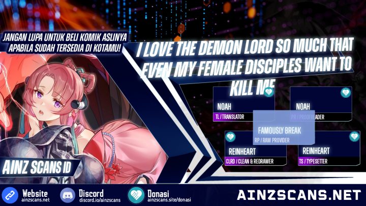 I Love the Demon Lord So Much That Even My Female Disciples Want to Kill Me chapter 9
