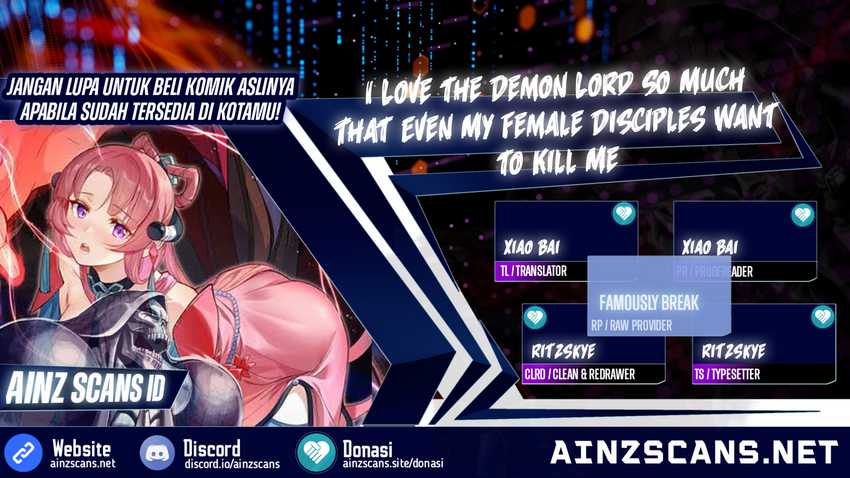 I Love the Demon Lord So Much That Even My Female Disciples Want to Kill Me Chapter 65 Bahasa Indonesia