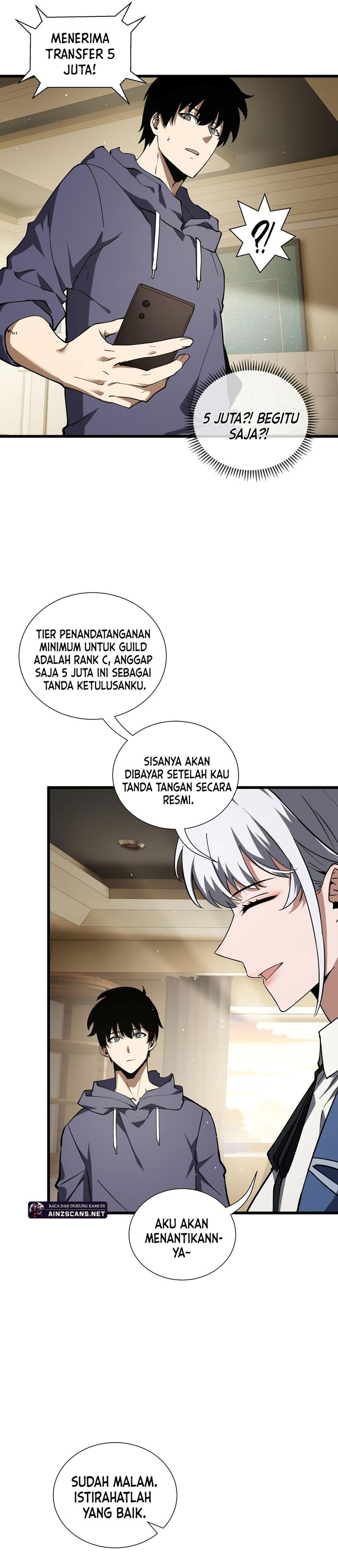 I Owe A Billion Dollars And I am Forced to Become A Worker For An Evil God Chapter 27 Bahasa Indonesia