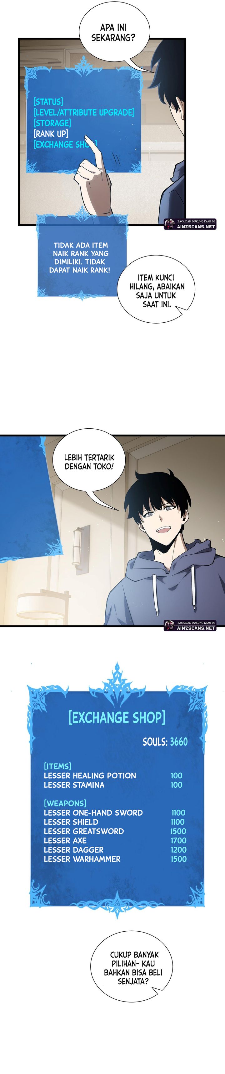 I Owe A Billion Dollars And I am Forced to Become A Worker For An Evil God Chapter 27 Bahasa Indonesia