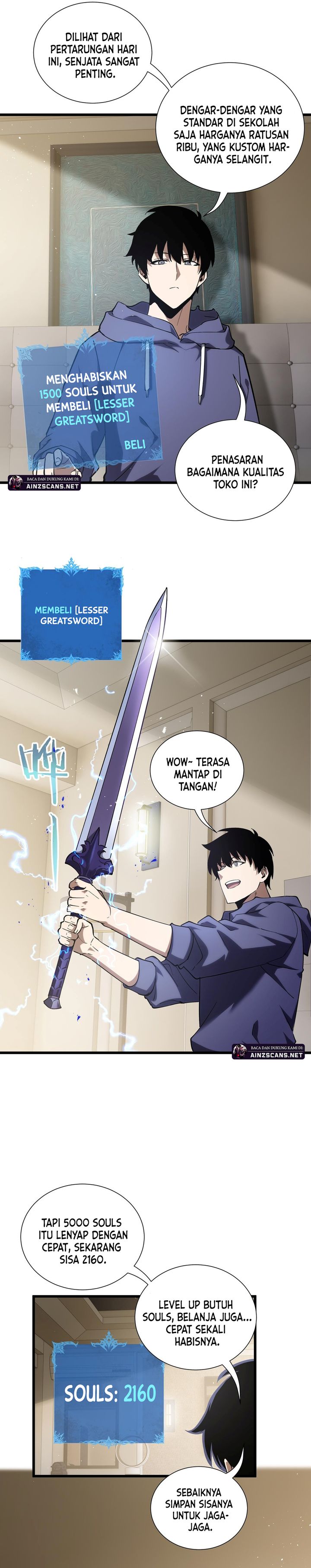 I Owe A Billion Dollars And I am Forced to Become A Worker For An Evil God Chapter 27 Bahasa Indonesia