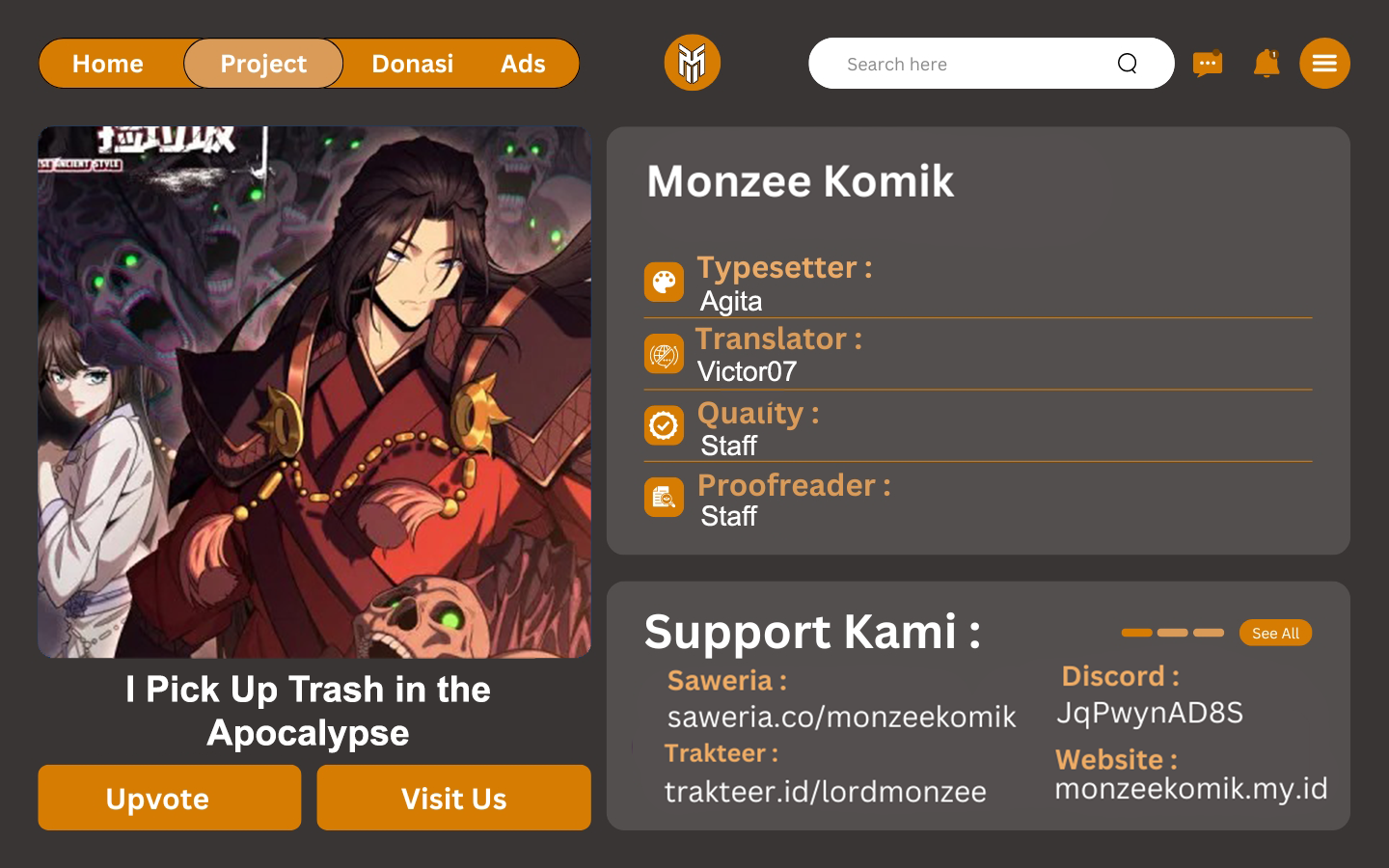 I Pick Up Trash in the Apocalypse Chapter 14 Bahasa Indonesia