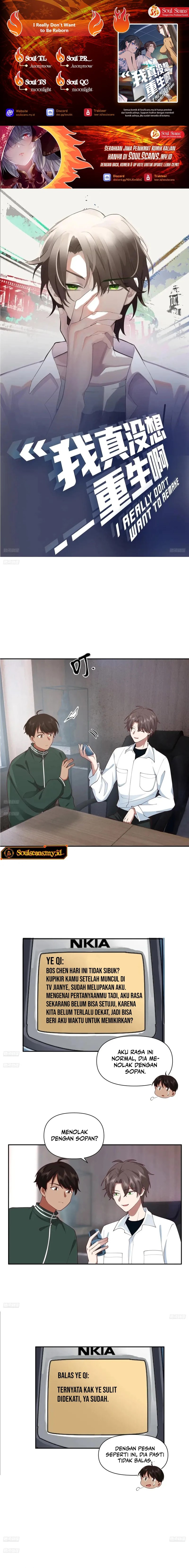 I Really Don’t Want to Be Reborn Chapter 291 Bahasa Indonesia