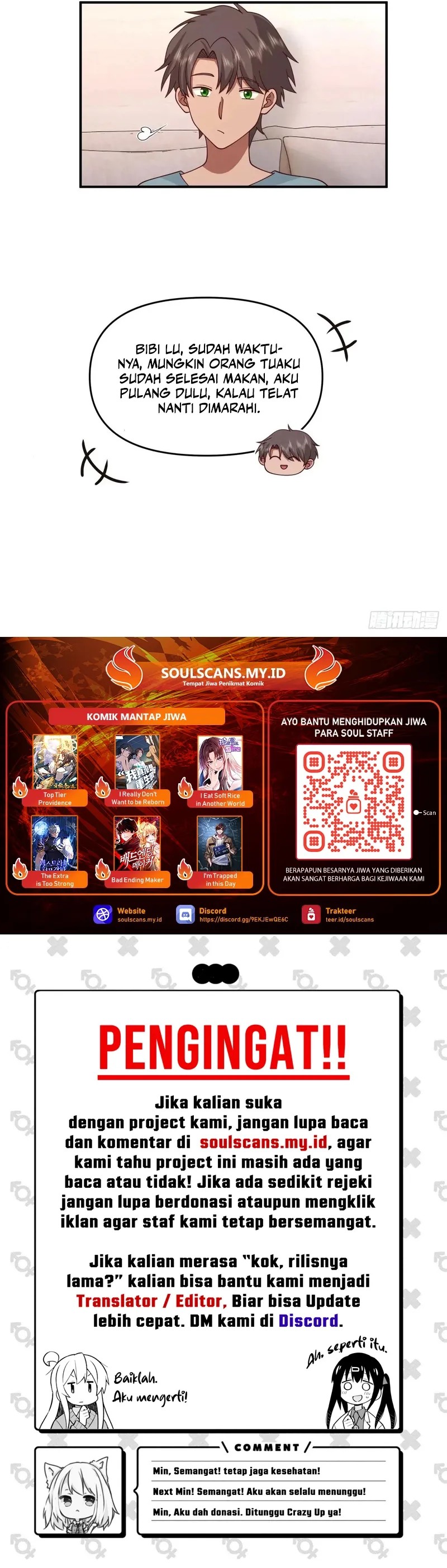 I Really Don’t Want to Be Reborn Chapter 313 Bahasa Indonesia