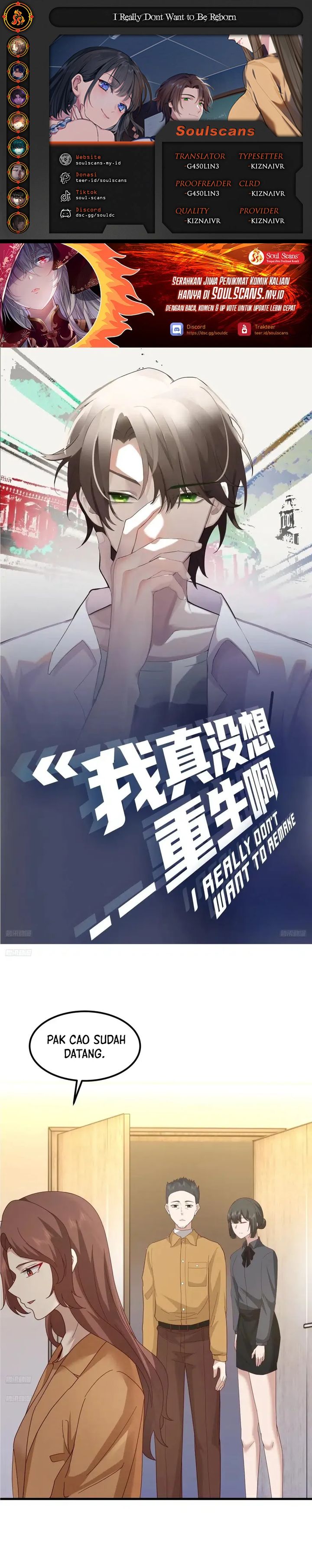 I Really Don’t Want to Be Reborn Chapter 417 Bahasa Indonesia