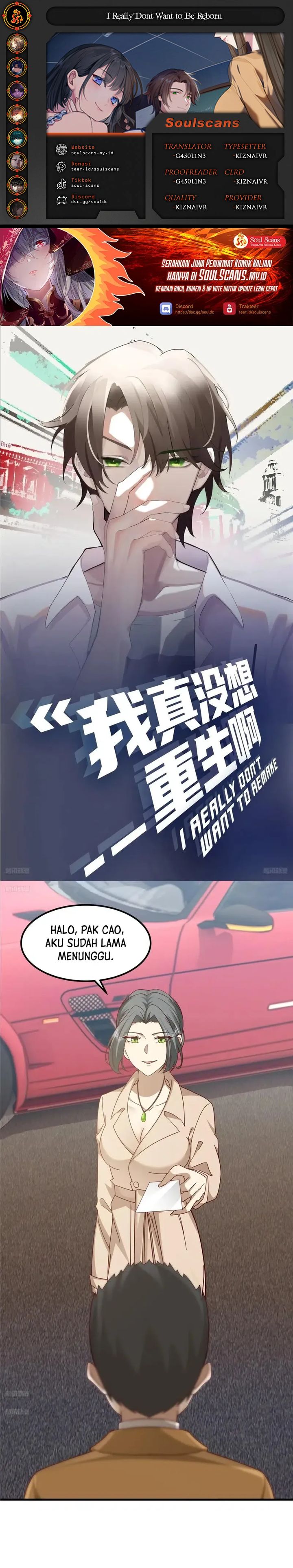 I Really Don’t Want to Be Reborn Chapter 418 Bahasa Indonesia