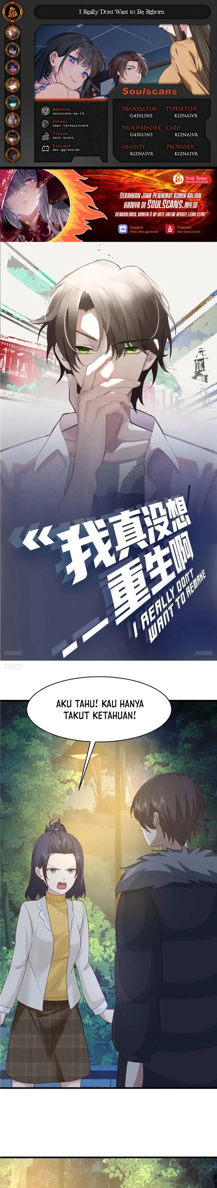 I Really Don’t Want to Be Reborn Chapter 422 Bahasa Indonesia