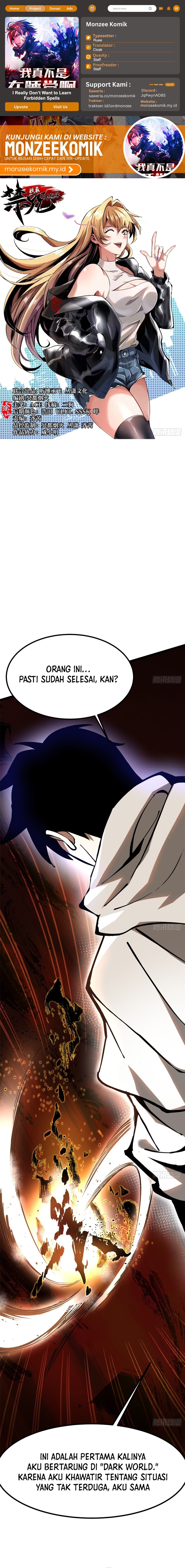 I Really Don’t Want to Learn Forbidden Spells Chapter 90 Bahasa Indonesia