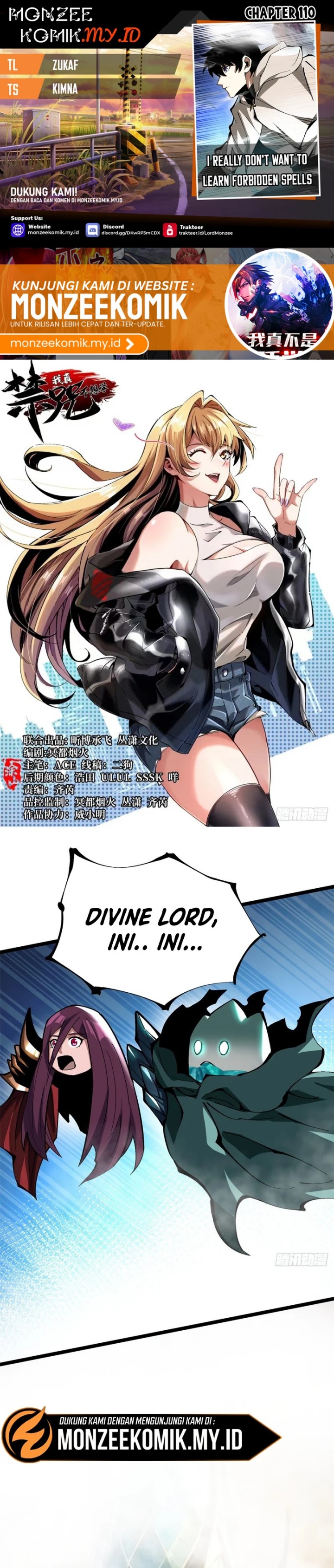 I Really Don’t Want to Learn Forbidden Spells Chapter 110 Bahasa Indonesia