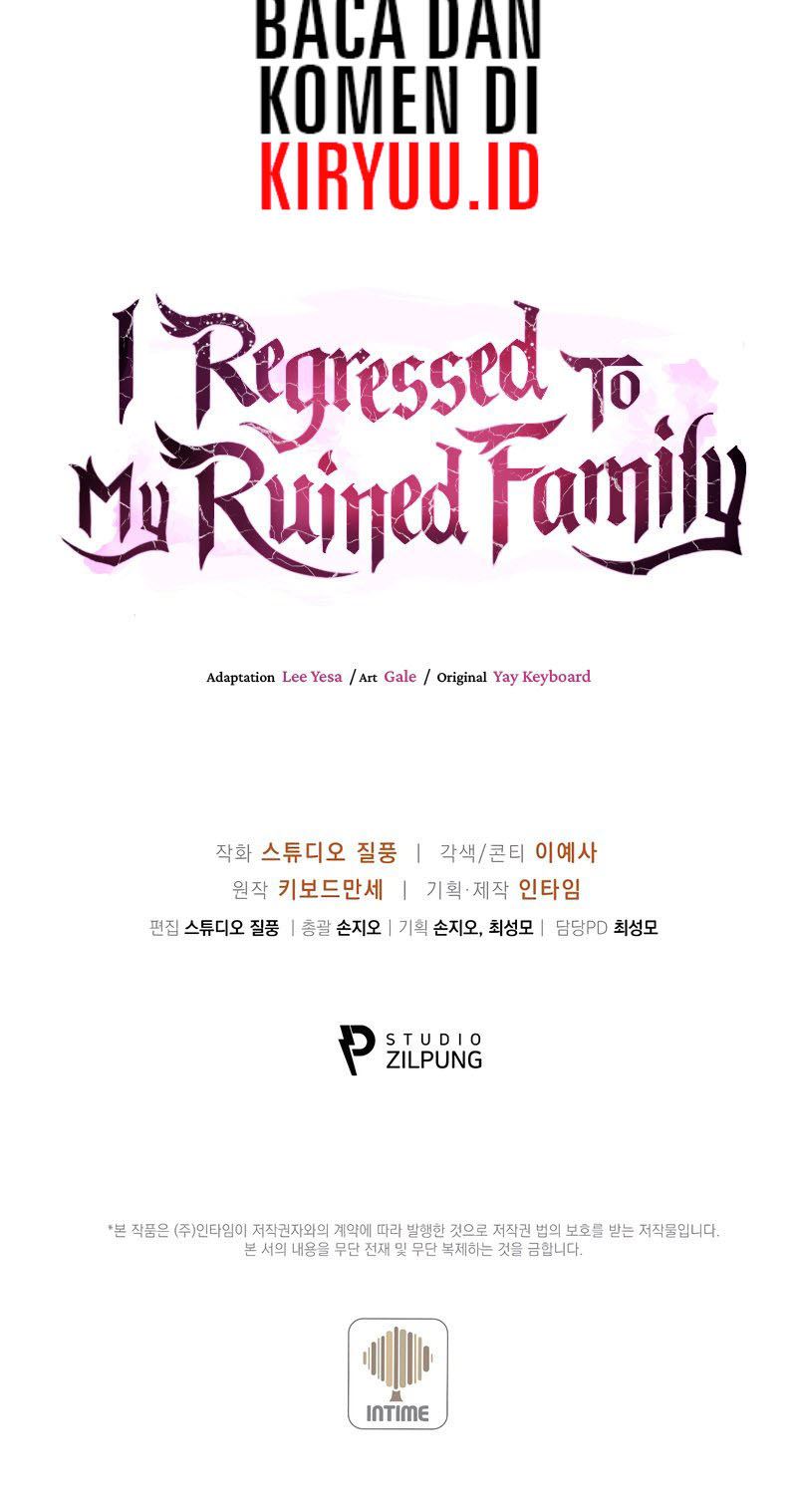 I Regressed to My Ruined Family Chapter 24 Bahasa Indonesia