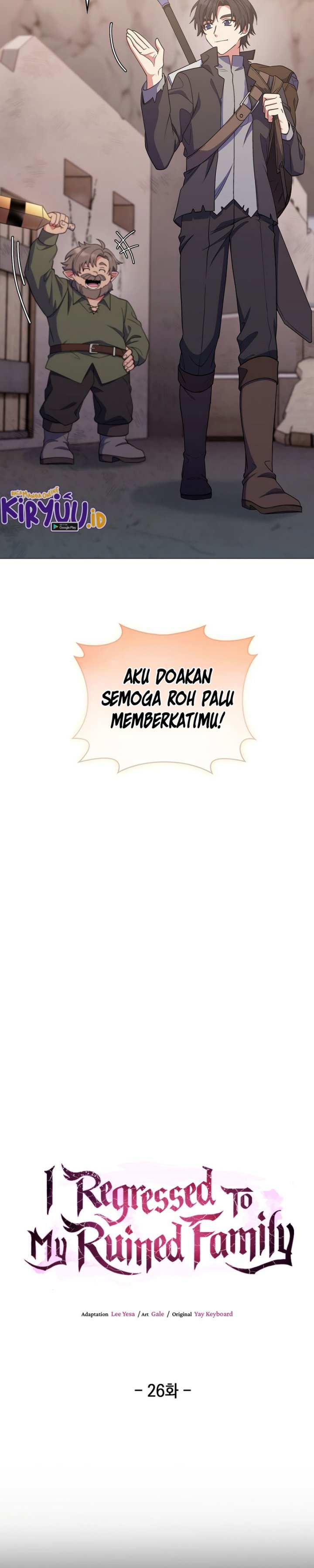I Regressed to My Ruined Family Chapter 26 Bahasa Indonesia