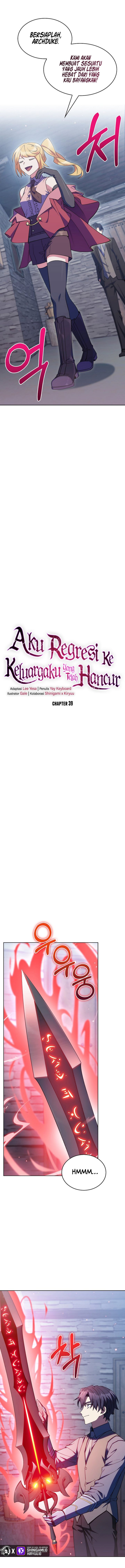 I Regressed to My Ruined Family Chapter 39 Bahasa Indonesia