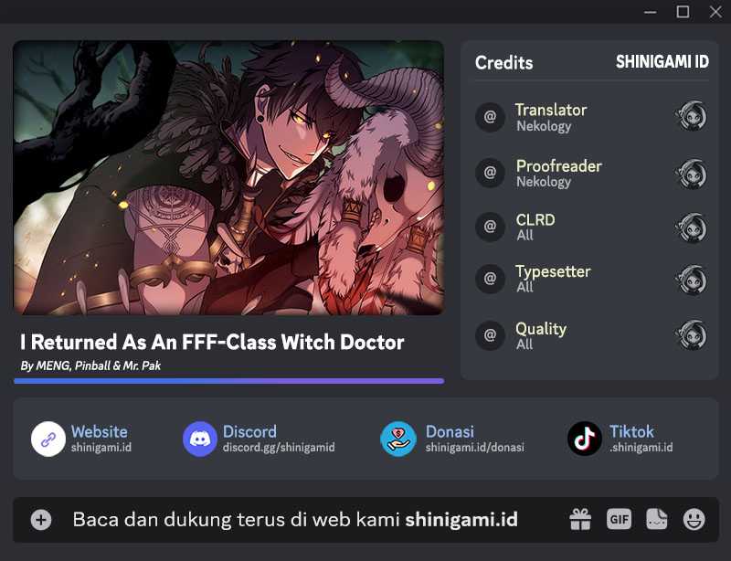 I Returned As An FFF-Class Witch Doctor chapter 35