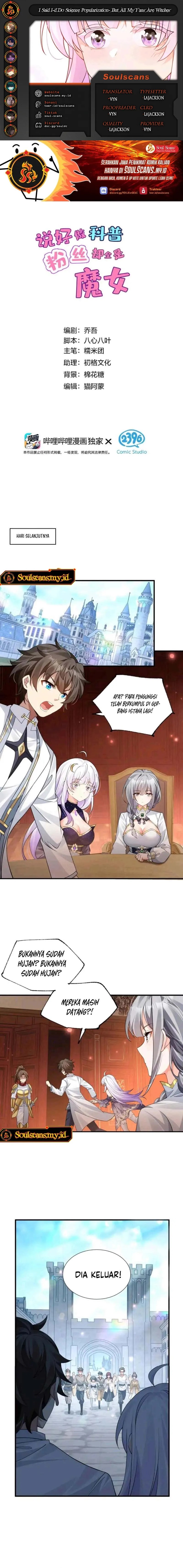 I Said l’d Do Science Popularization, But All My Fans Are Witches? Chapter 11 Bahasa Indonesia