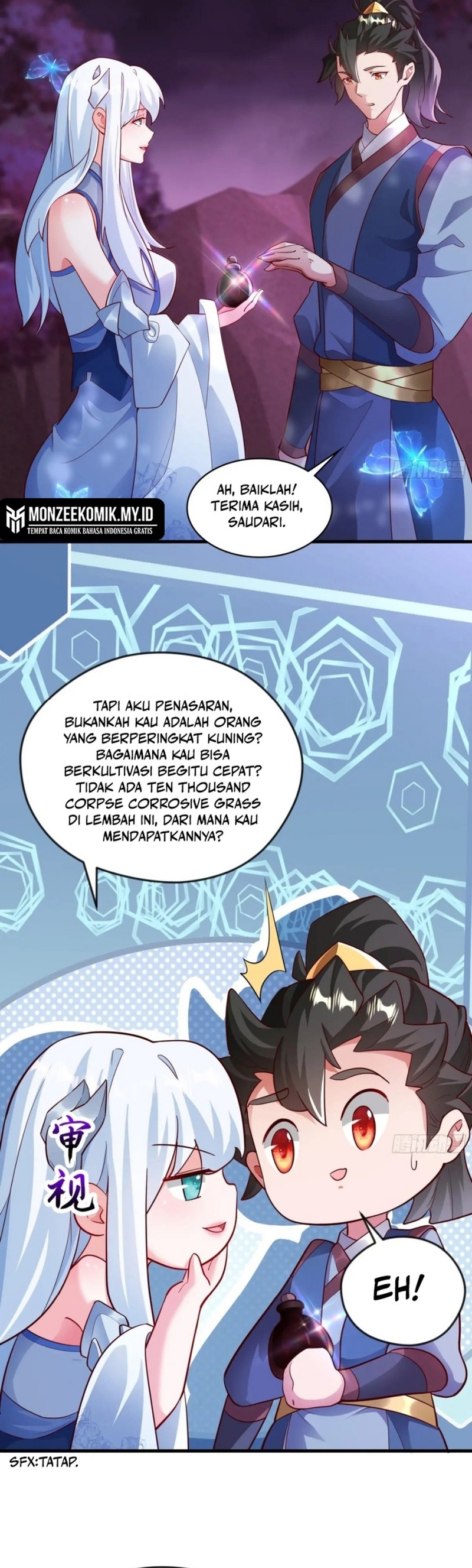 I Scared the Divine Lord as I handed over the Ancient Immortal Pill Chapter 46 Bahasa Indonesia