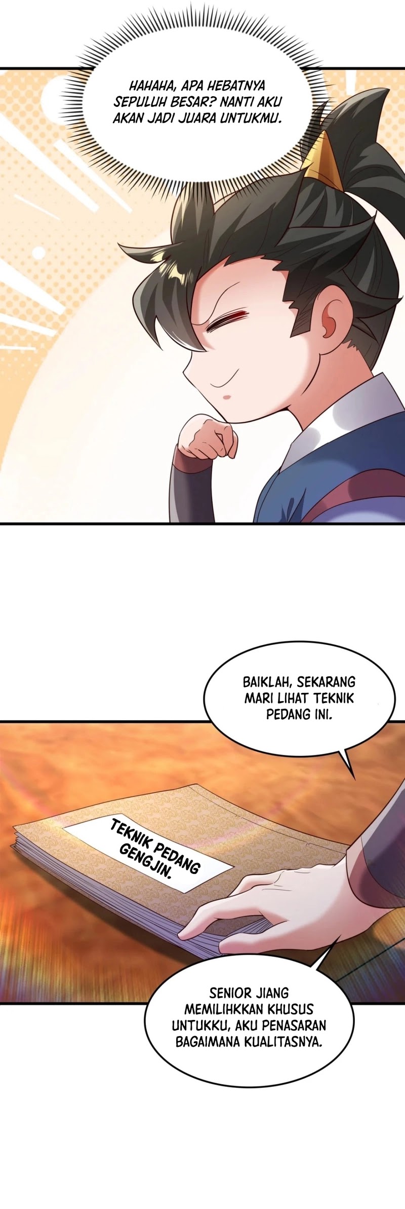 I Scared the Divine Lord as I handed over the Ancient Immortal Pill Chapter 71 Bahasa Indonesia