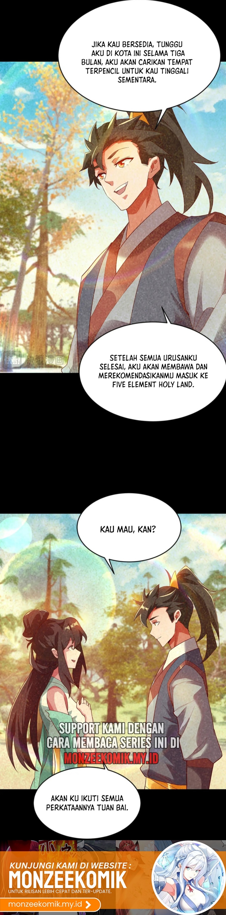 I Scared the Divine Lord as I handed over the Ancient Immortal Pill Chapter 87 Bahasa Indonesia