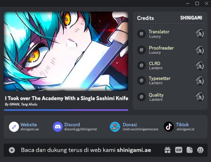 I Took over The Academy With a Single Sashimi Knife chapter 13