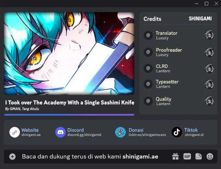 I Took over The Academy With a Single Sashimi Knife chapter 15