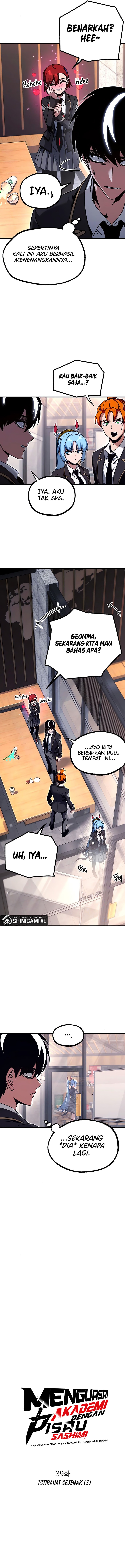 I Took over The Academy With a Single Sashimi Knife Chapter 39 Bahasa Indonesia