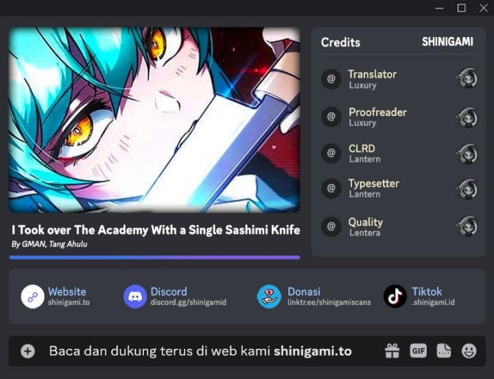 I Took over The Academy With a Single Sashimi Knife chapter 45