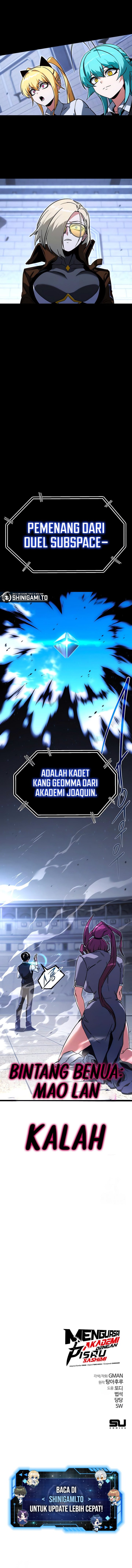 I Took over The Academy With a Single Sashimi Knife Chapter 58 Bahasa Indonesia